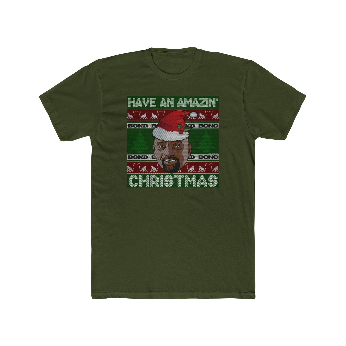 Amazin' Christmas Monkeys - Unisex Cotton Crew Tee