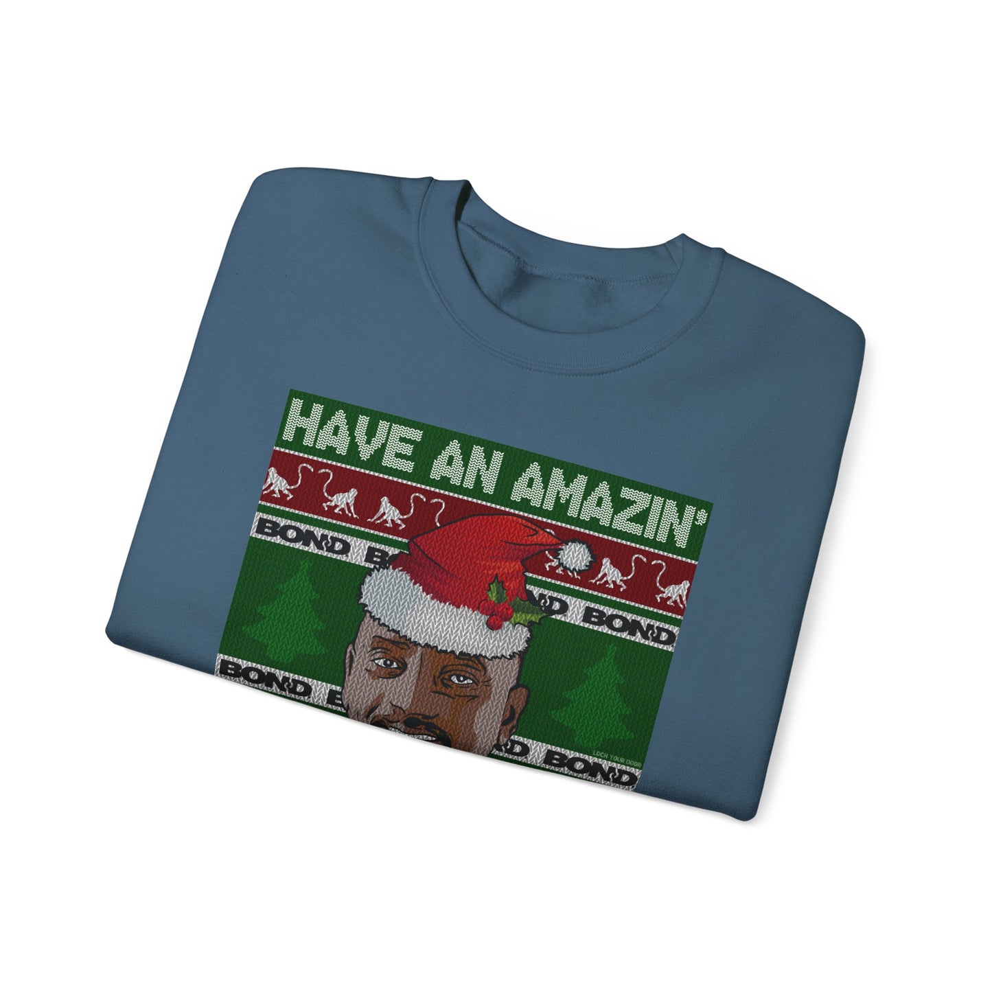 Amazin' Christmas Monkeys - Unisex Crewneck Sweatshirt