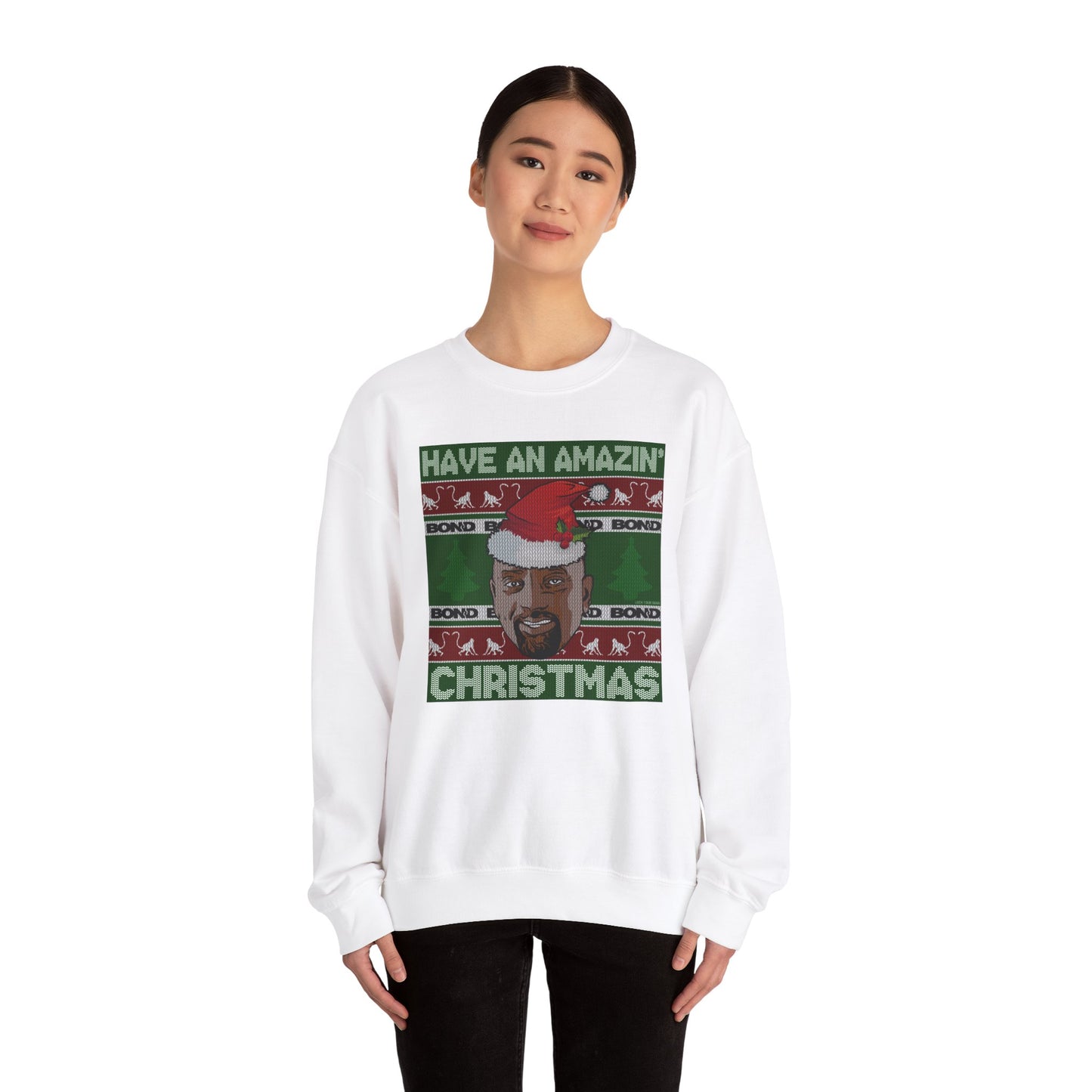 Amazin' Christmas Monkeys - Unisex Crewneck Sweatshirt