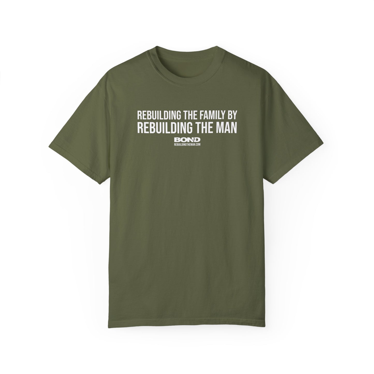 Rebuilding the Family (white ink) | Unisex Garment-Dyed T-Shirt