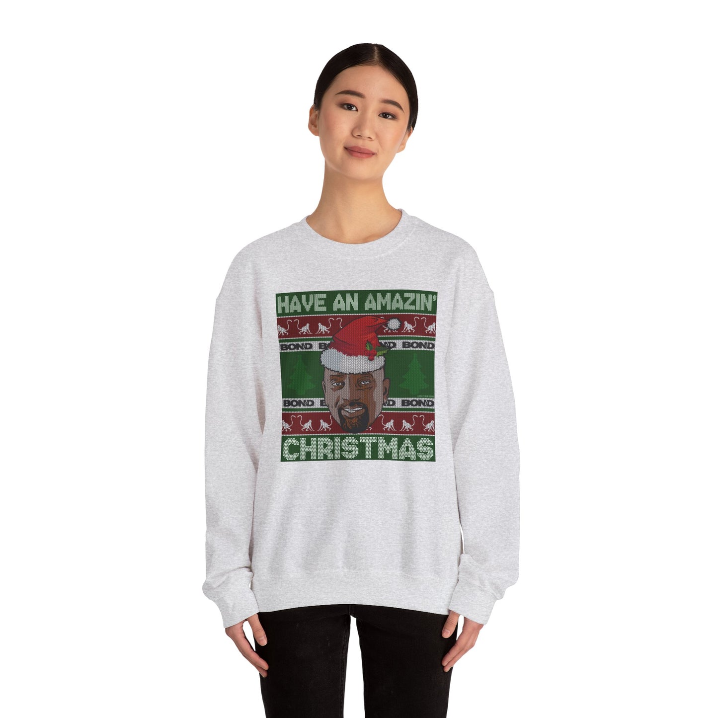 Amazin' Christmas Monkeys - Unisex Crewneck Sweatshirt