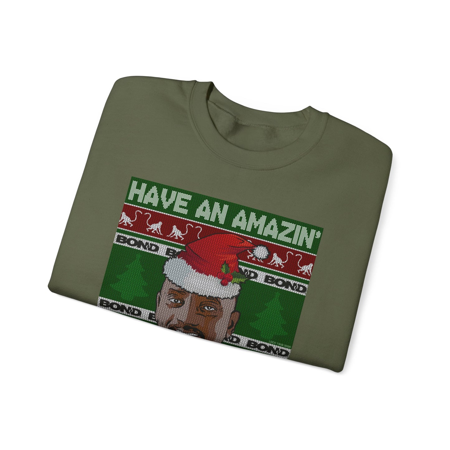 Amazin' Christmas Monkeys - Unisex Crewneck Sweatshirt