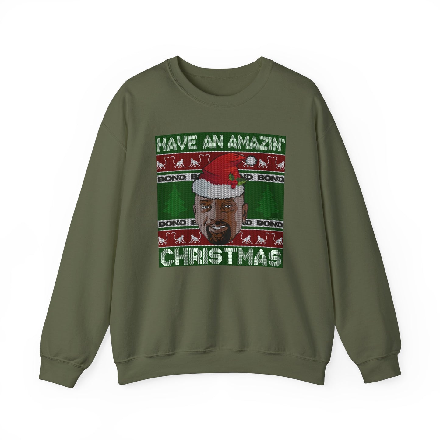 Amazin' Christmas Monkeys - Unisex Crewneck Sweatshirt