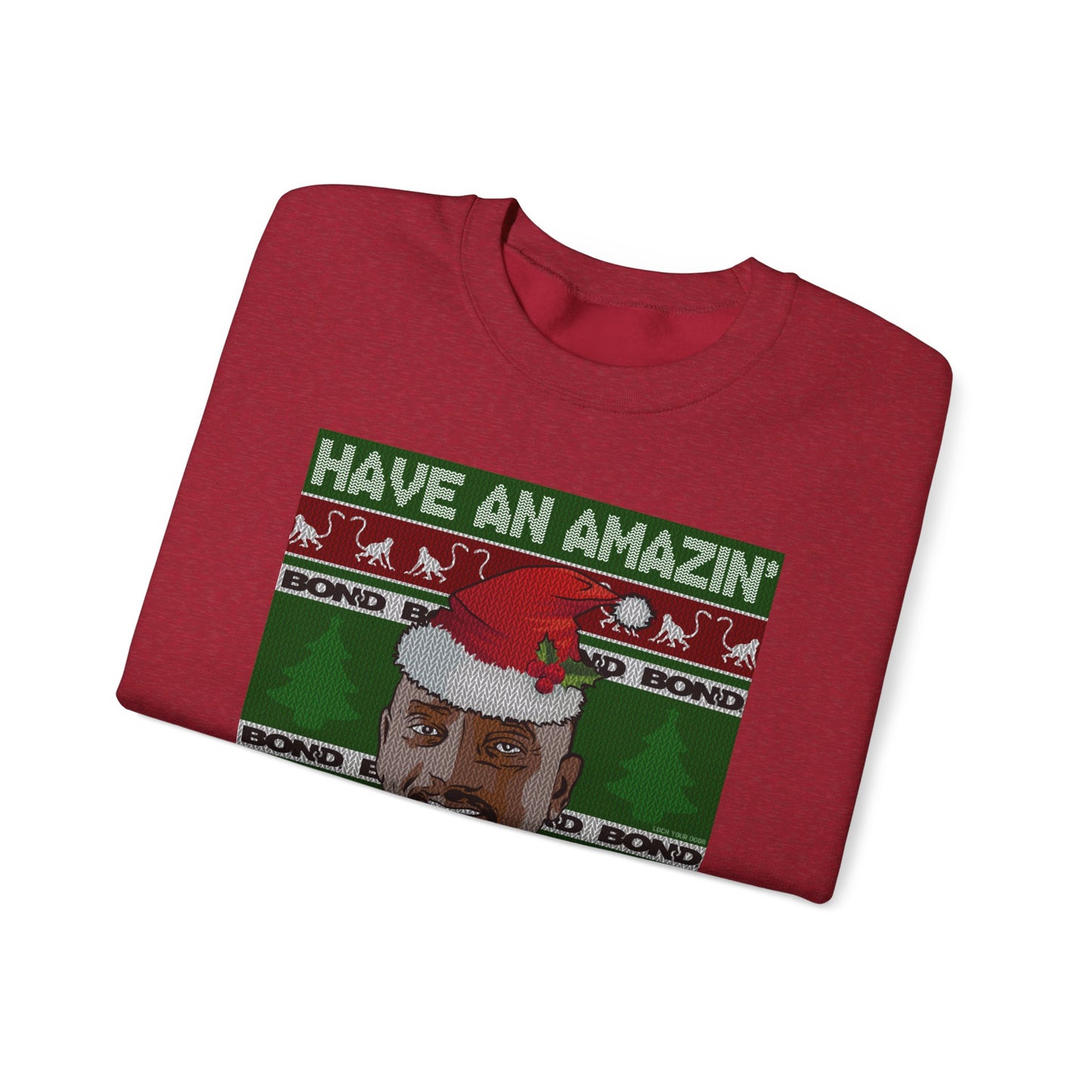 Amazin' Christmas Monkeys - Unisex Crewneck Sweatshirt
