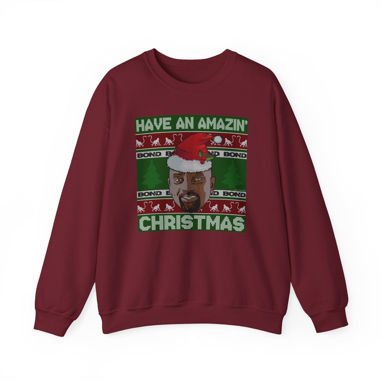 Amazin' Christmas Monkeys - Unisex Crewneck Sweatshirt