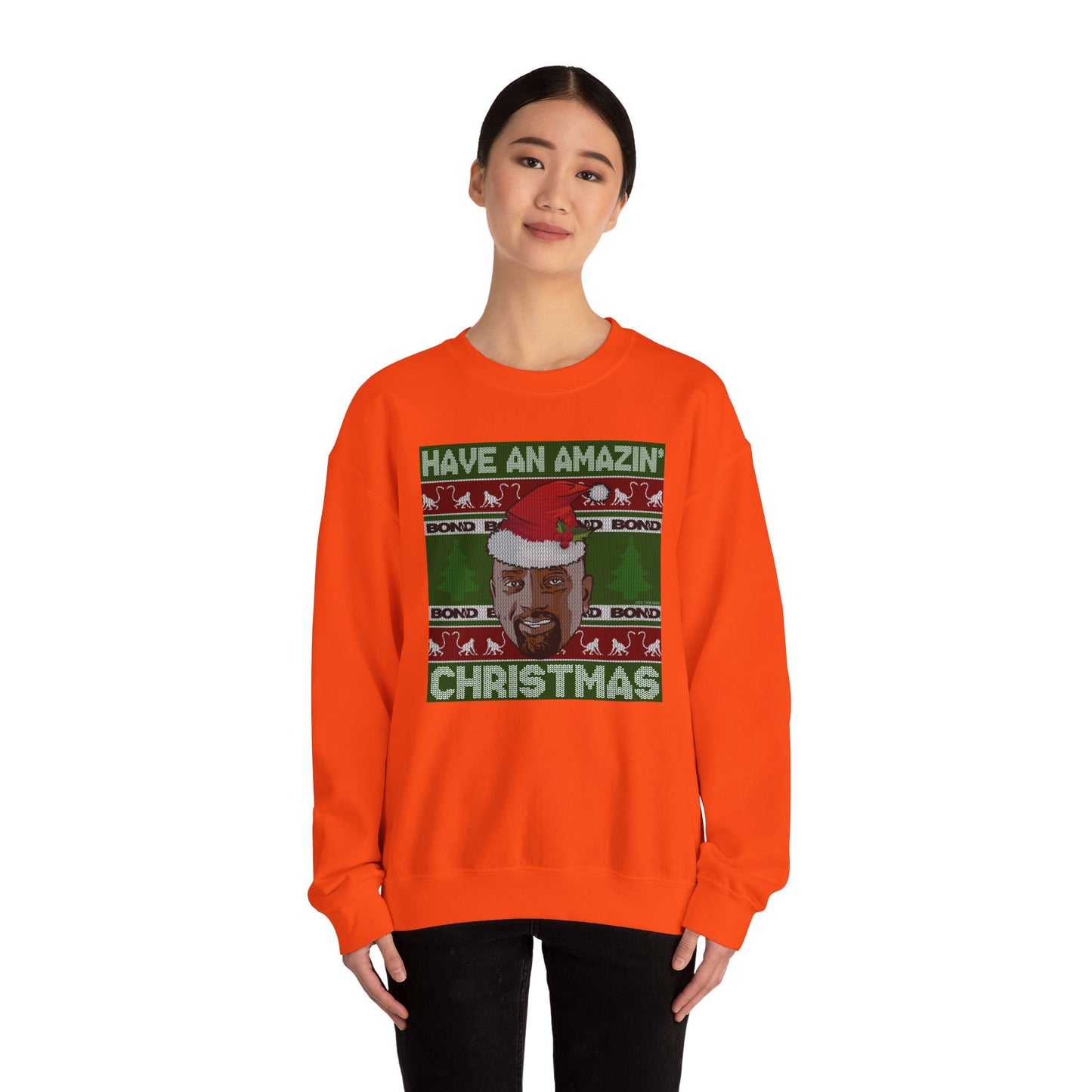 Amazin' Christmas Monkeys - Unisex Crewneck Sweatshirt