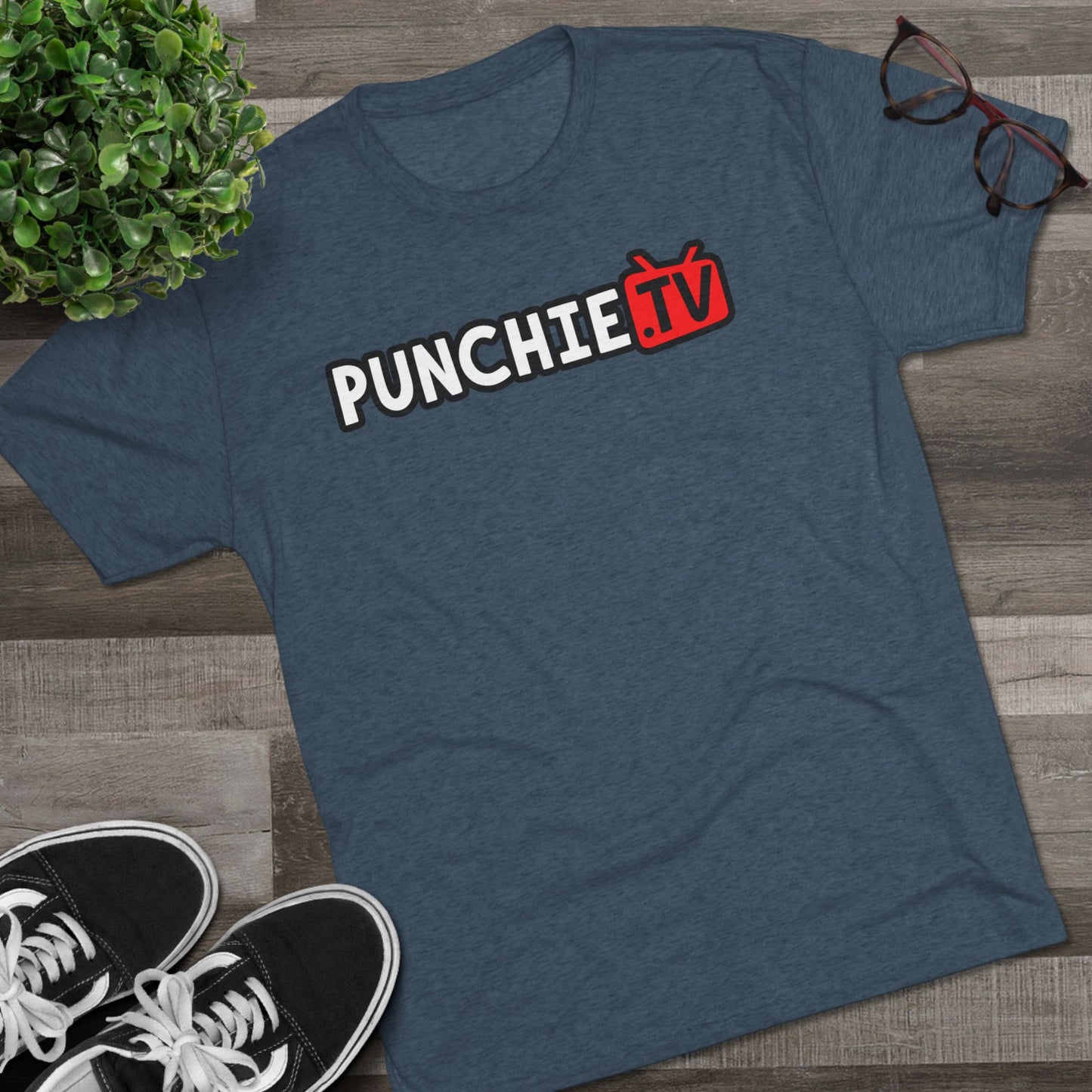Punchie TV Unisex Tri-Blend Crew Tee