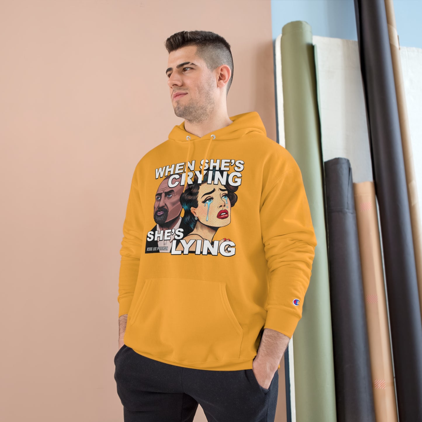 When She's Crying She's Lying - Champion Hoodie