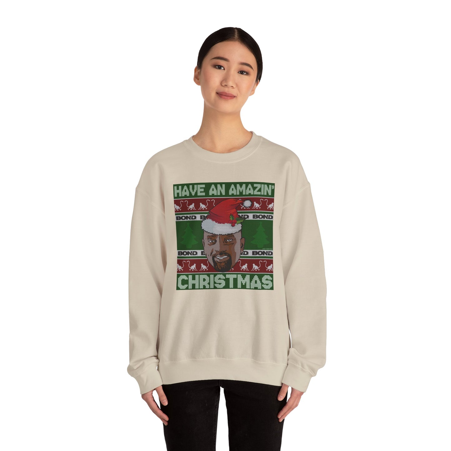 Amazin' Christmas Monkeys - Unisex Crewneck Sweatshirt