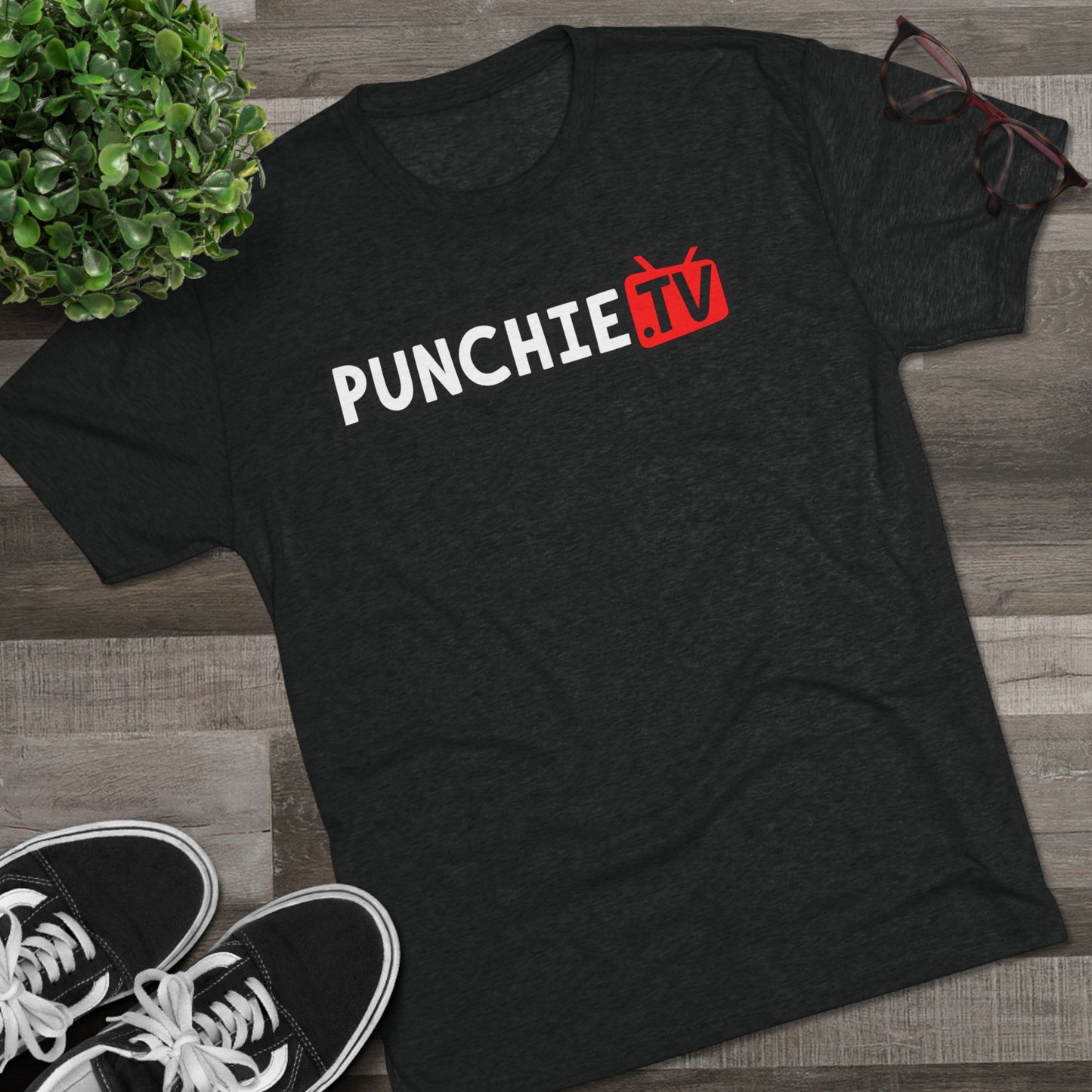 Punchie TV Unisex Tri-Blend Crew Tee