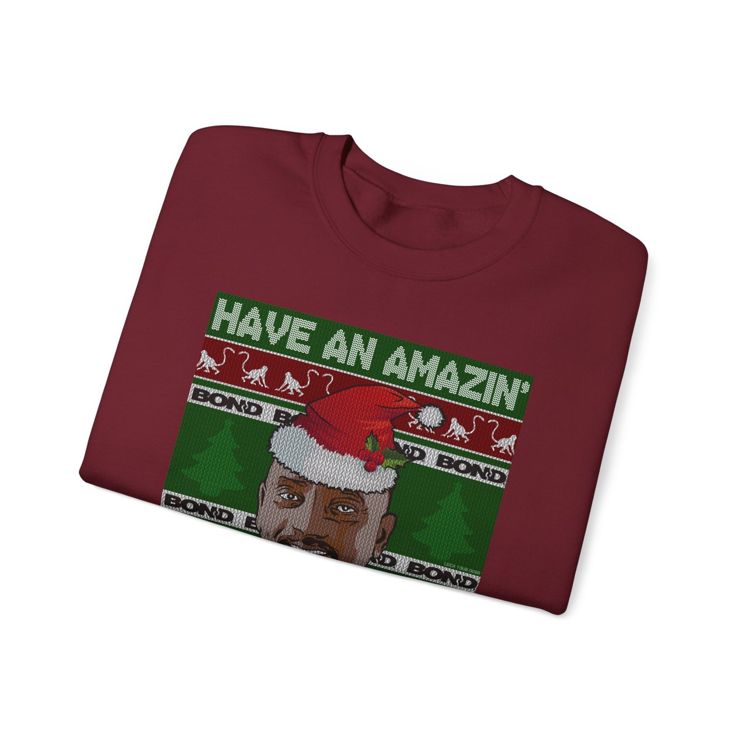Amazin' Christmas Monkeys - Unisex Crewneck Sweatshirt