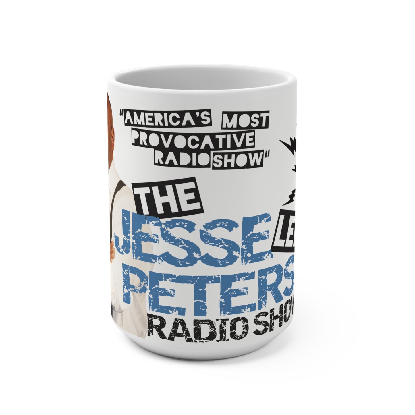Jesse Lee Peterson Radio Show Mug - 15oz - Perfect for Talk Show Fans!