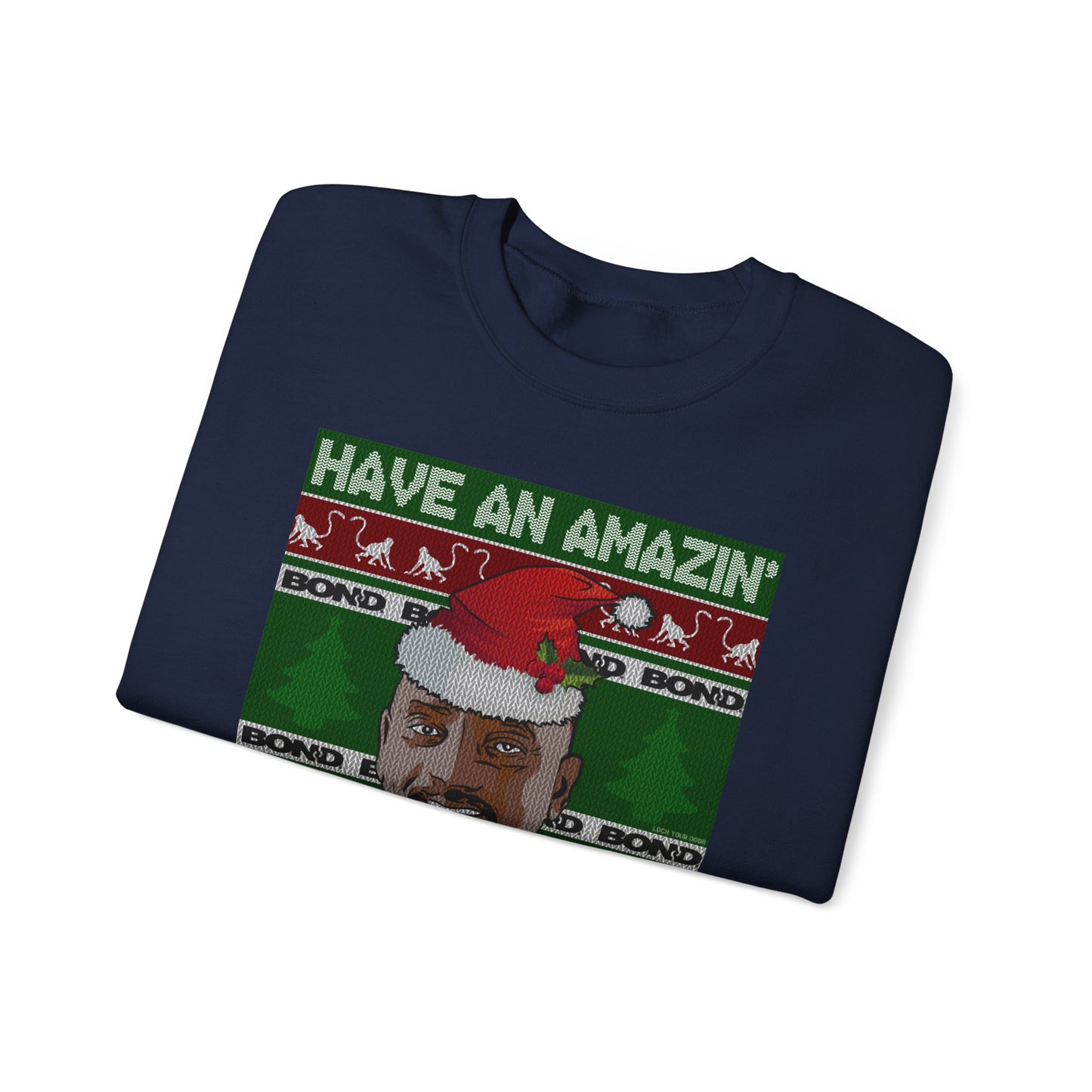 Amazin' Christmas Monkeys - Unisex Crewneck Sweatshirt