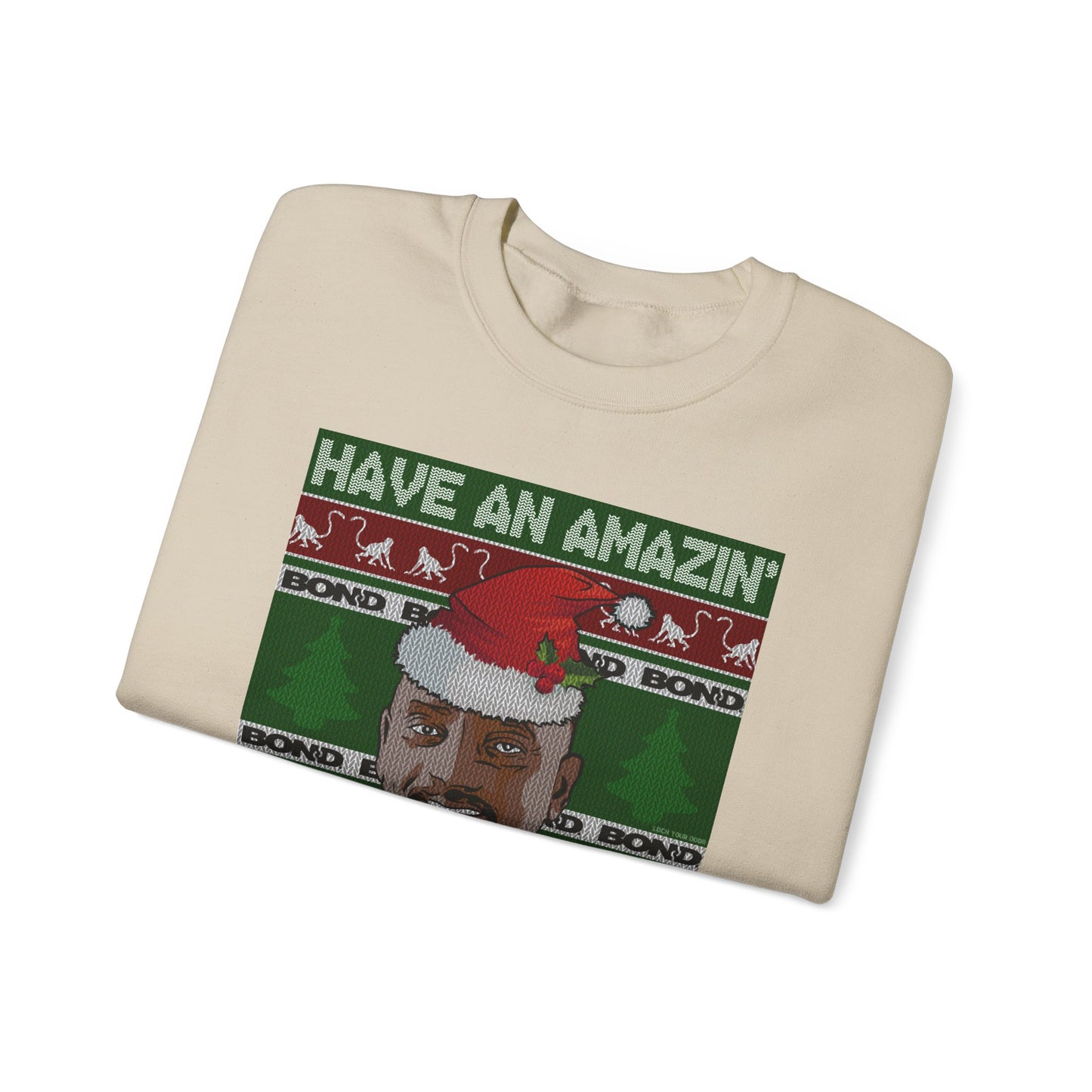 Amazin' Christmas Monkeys - Unisex Crewneck Sweatshirt