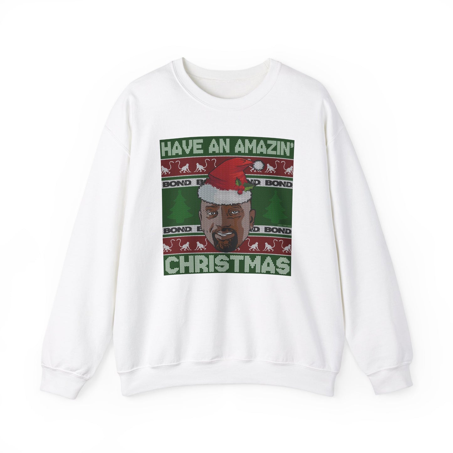 Amazin' Christmas Monkeys - Unisex Crewneck Sweatshirt