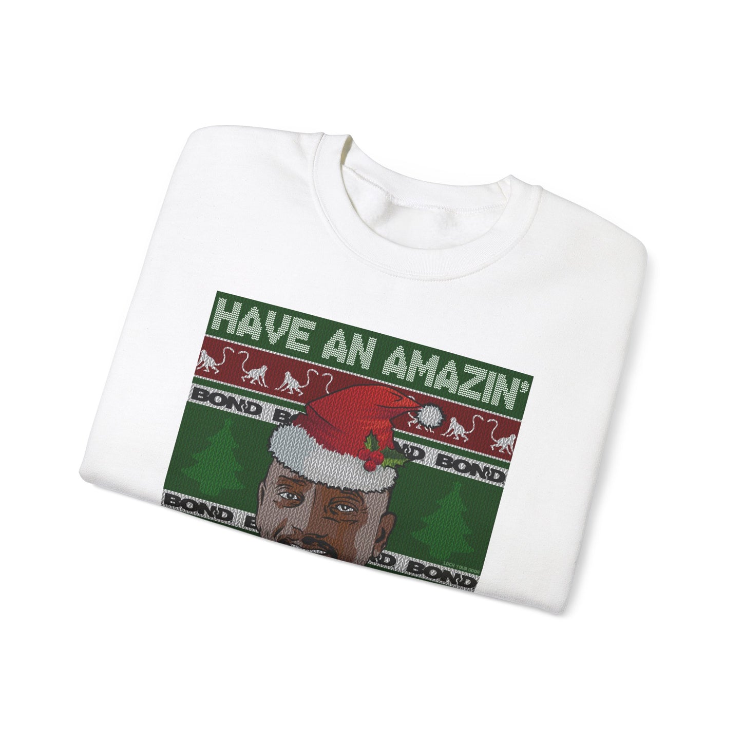 Amazin' Christmas Monkeys - Unisex Crewneck Sweatshirt