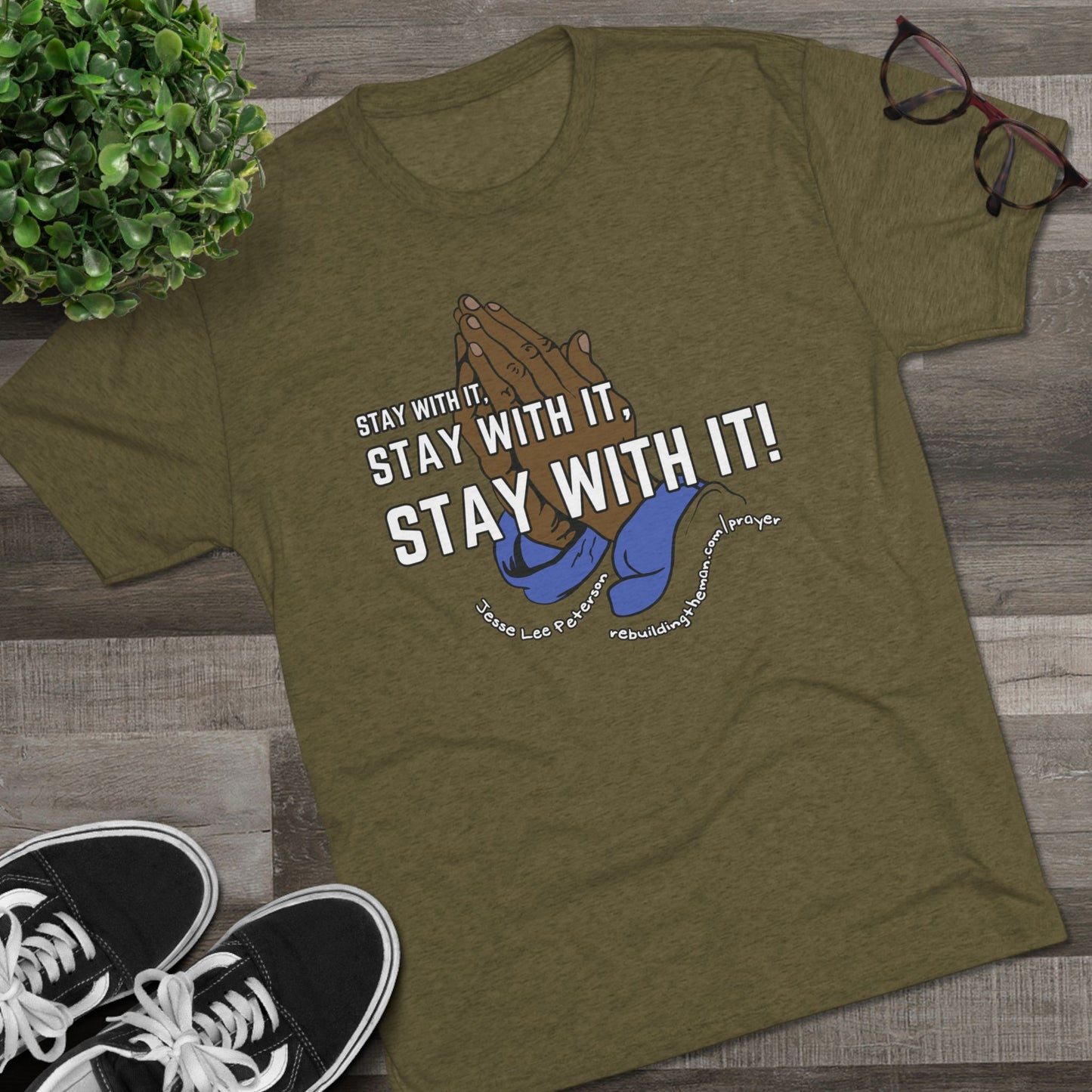 Stay With It - Unisex Tri-Blend Crew Tee