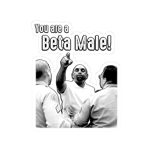 "You are a BETA MALE!" | Kiss-Cut Sticker