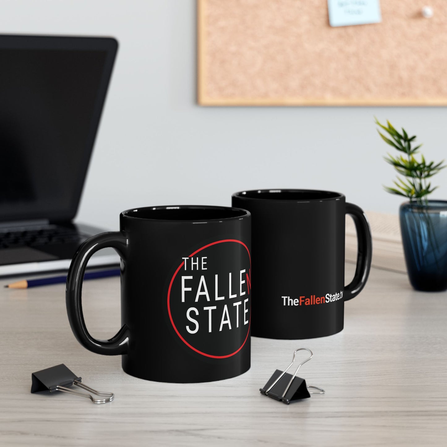 TheFallenState.tv Black Mug