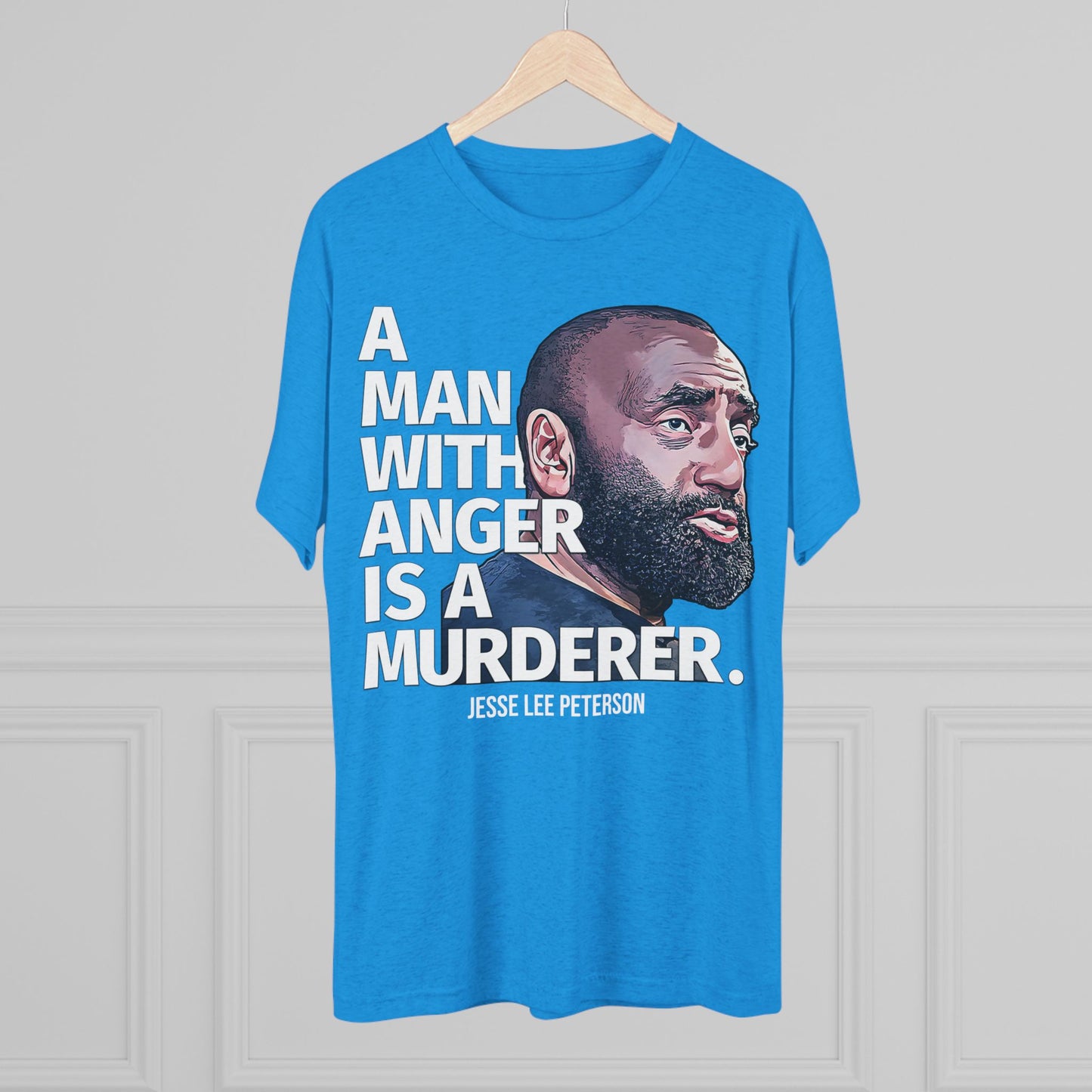 A MAN WITH ANGER | Unisex Tri-Blend Crew Tee