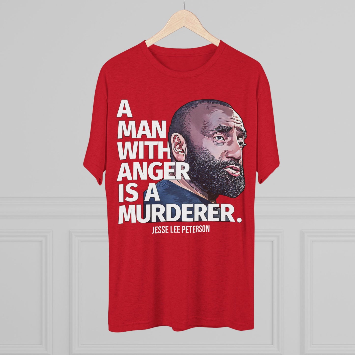 A MAN WITH ANGER | Unisex Tri-Blend Crew Tee