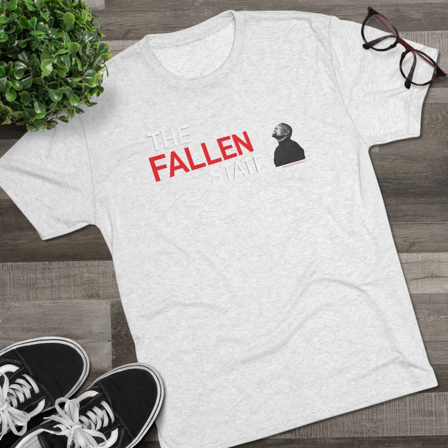 The Fallen State - Jesse Looking Up - Tri-Blend Crew Tee