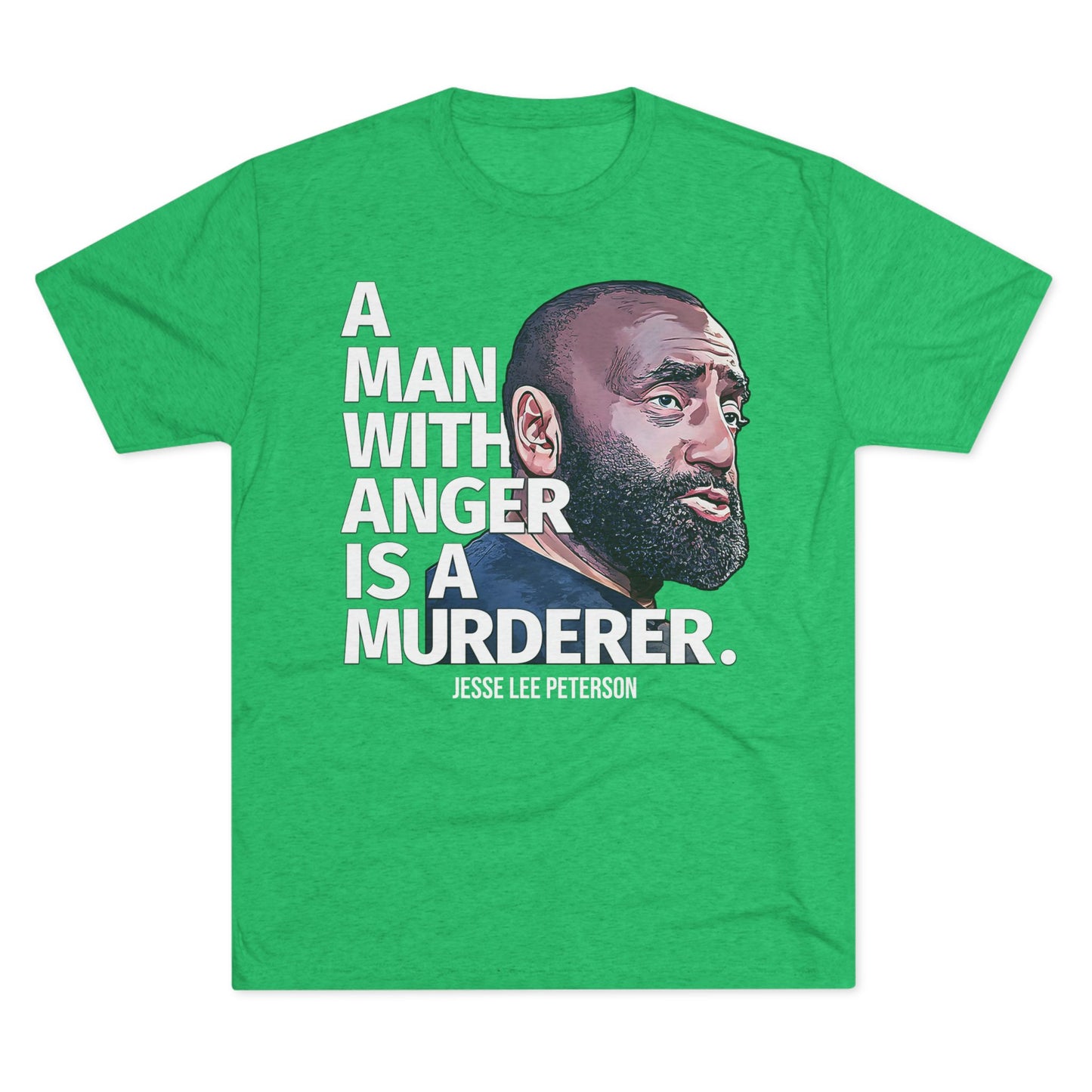 A MAN WITH ANGER | Unisex Tri-Blend Crew Tee