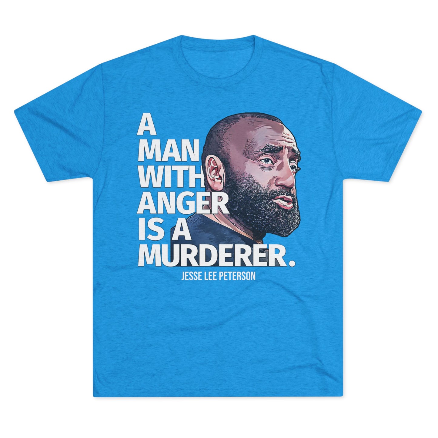 A MAN WITH ANGER | Unisex Tri-Blend Crew Tee