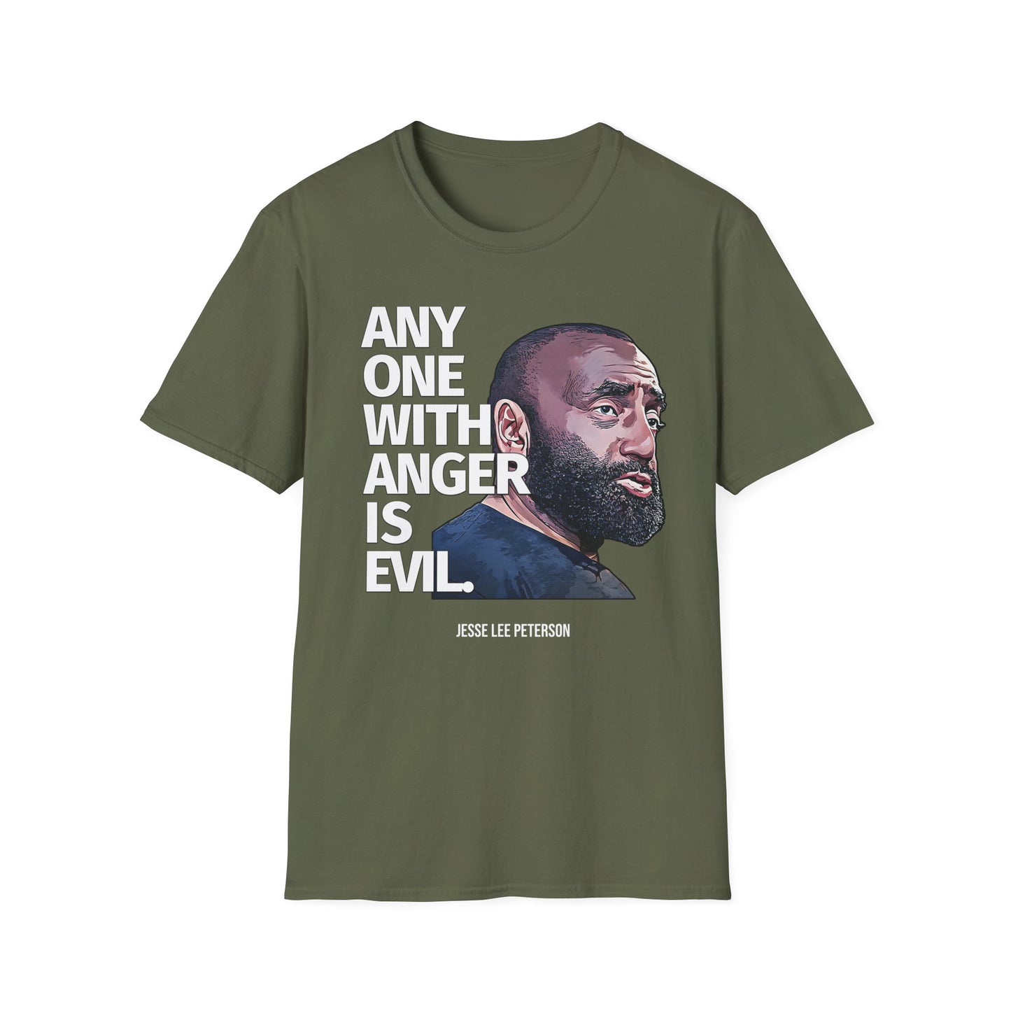 Anyone With Anger Is Evil T-Shirt | Gildan